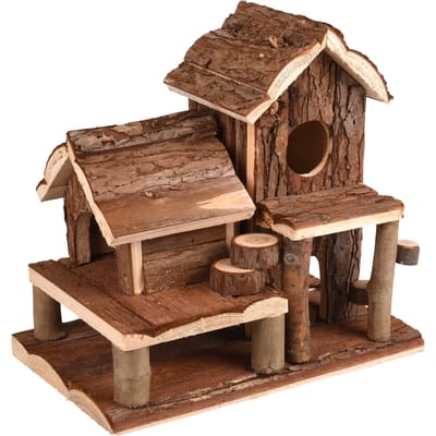 Flamingo Swinsy - Knaagdierhuis Knaagdier - Huisje Swinsy Hout 25x16x24,5cm - 1st - 130287 - 1st