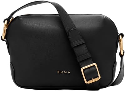 Biasia Noveau Crossbodytas Medium Dames - Leer - Zwart