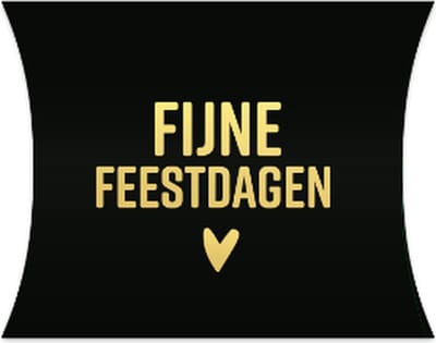 Gondeldoosjes Kerst / Fijne Feestdagen - Kartonnen doosjes - Zwart - Goud - Traktatiedoosjes - Geschenk Verpakking - Uitdeel Doosje - Feest - Merry Christmas - Cadeaudoos - Snoepdoosje | Gift - Leuk verpakt - Inpakdoosje - 12 x 2,5 x 11 cm