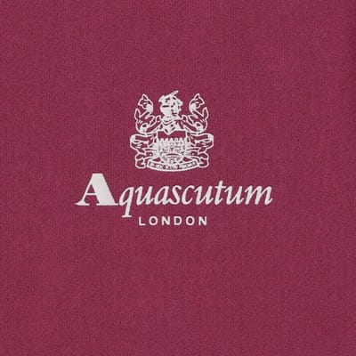 Aquascutum Active Small Logo Bordeaux Sweatshirt