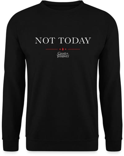 Game Of Thrones Not Today Citaat Sweater Heren