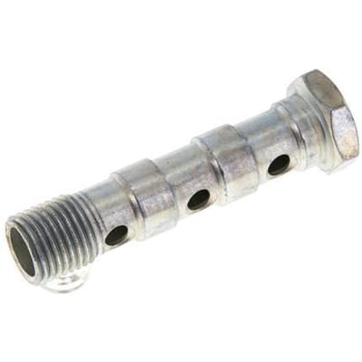 Banjobout 3-weg Verzinkt Stalen G1/4'' Buitendraad 57mm