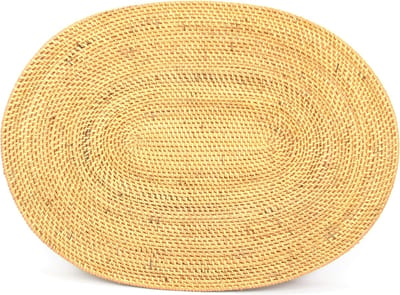 DUA Atta Ovale Placemat Bruin set van 2