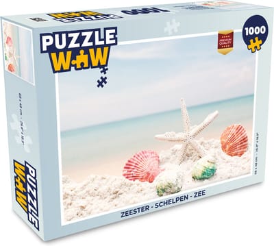Puzzel Zeester - Schelpen - Zee - Legpuzzel - Puzzel 1000 stukjes volwassenen