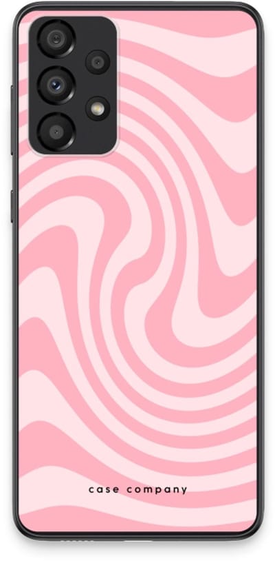 Case Company® - Hoesje geschikt voor Samsung Galaxy A33 5G hoesje - Swirl Roos - Soft Cover Telefoonhoesje - Bescherming aan alle Kanten en Schermrand