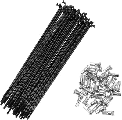 Fietsspaken 14G 135MM Zwart Staal 36 Stuks Geschikt voor Mountainbike