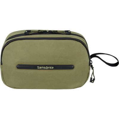 Samsonite Toilet kit - Ecodiver toilet kit 26 x 16 x 13 waxed water resistent canvas 4.5 l groen