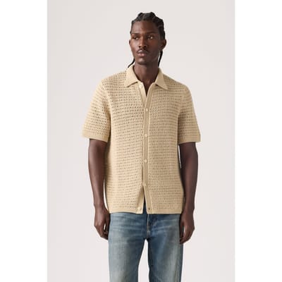 Levi's Sweater Knit Shirt Beige Taglia: L | Camicie Outlet | Uomo | Marrone