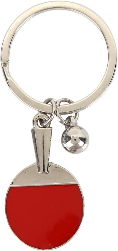 Tafeltennis Sleutelhanger - Sport Sleutelhanger - Sport Tas Decoratie - Miniatuur Tafeltennis - 5 x 3 x 1 cm