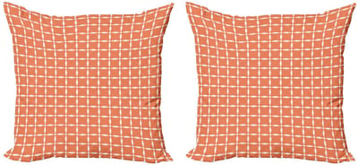 ABAKUHAUS Kussenhoesenset 2x50x50 cm – Moderne bloemenprint – Microfiber