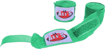 Ali's Fightgear - 1 paar - Groen - 460 cm lang -Bandage boksen - Kickboks bandage - Bandage kickboksen - Bandage - Boxing wraps - Boxing bandage