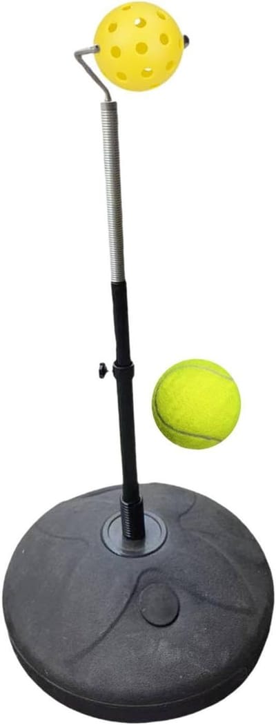 Tennistrainer Rebounder - Zelfoefening Tennis - Verbeteren Slag - Draagbaar Binnen Buiten - 38x38x14cm