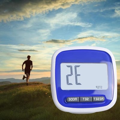 Stappenteller 3D Sensor - Wandeltracker Calorieënteller - Dagelijkse Beweging Bijhouden - Geen Bluetooth of App Nodig - Tot 99999 Stappen