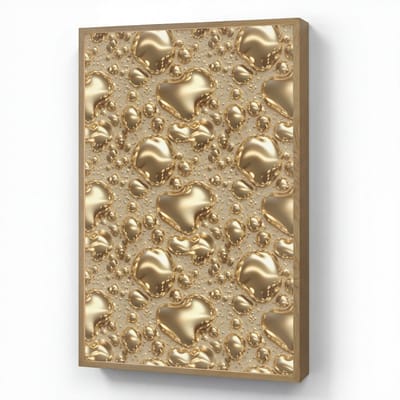 Wandlamp 60x90 cm - Oplaadbaar - Druppels - Organisch - Goud - Wandlampen binnen woonkamer - Slaapkamer lamp - Decoratieve nachtlamp - Vloerlamp draadloos