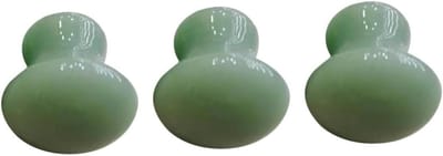 Massage Steentjes - Guasha Bordjes - Huidverzorging - Paddestoelvormig - 3 stuks - Groen