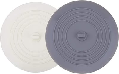 Siliconen Badstopper - Set van 2 - 15 cm - Haarstopper en Afvoerplug voor Keuken en Badkamer
