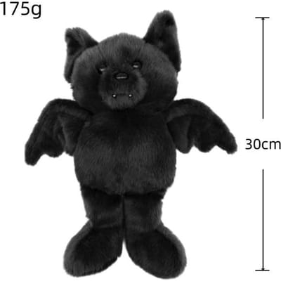 Build A Bear Beweegbare Vleermuis Pluche Accessoires Pop Merchandise Pluche Vleermuis Speelgoed Halloween Kerstcadeau 1PCS black