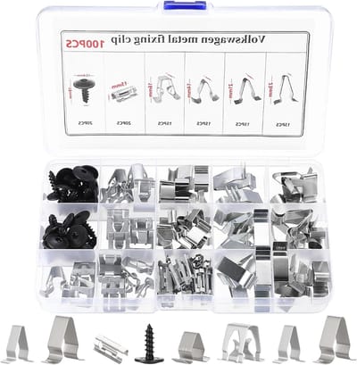 100 Stuks Auto Deur Binnenbekleding Bevestigingsclips, Metaal Fixatie Clips voor Console en Trim, Perfect voor Auto Onderhoud en Reparatie
