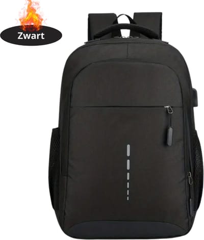 Livano Rugzak - Dames - Heren - Meisje - Jongens - Backpack - Schooltas - Laptoptas - Zwart