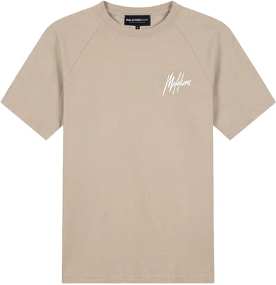 Malelions sport logo raglan t-shirt in de kleur ecru.