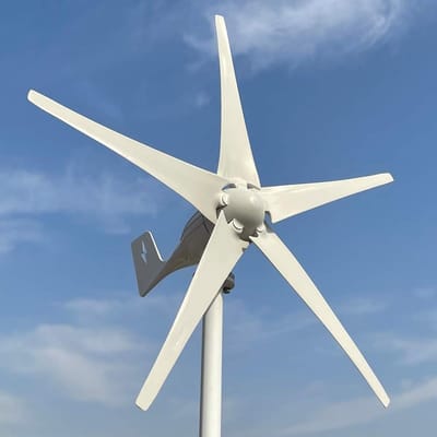 600W Horizontale Windturbine voor Thuisgebruik - 12V/24V/48V Opties met MPPT Controller