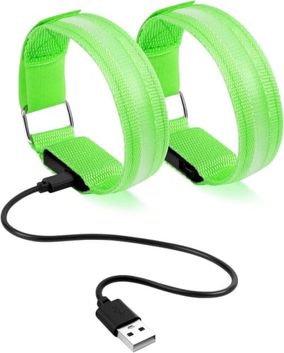 LED Armband met Verlichting, Flitsende Armbanden voor Kinderen en Volwassenen, Veiligheid bij Nacht voor Hardlopen, Wandelen met Honden en Buitenactiviteiten