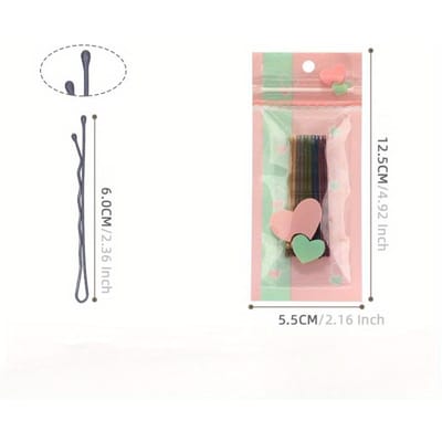 1 Set Épingles à Cheveux Ondulées Plates Torsadées Pinces à Cheveux Invisibles 10 Pièces Couleurs Dégradées Accessoires Cheveux Femme Pinces à Cheveux