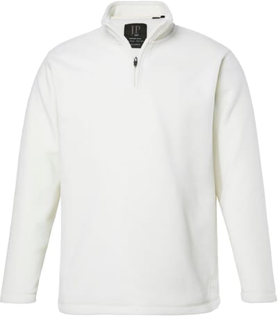 JP 1880 - Heren - Troyer fleece opstaande kraag rits ultralicht - Nevelgrijs - Maat 4XL