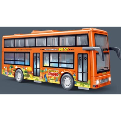 Dubbeldekker Stadsbus Wrijvingsaangedreven Bus Speelgoed Voertuigen Bus Model Met Licht Muziek Traagheidsvoertuigen Voor Kinderen Jongens Kerstcadeaus