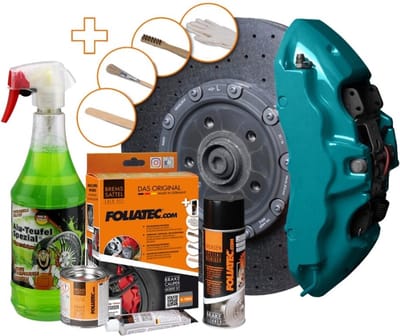 Foliatec Remklauwlakset - Miami Beach Blue - 3 Componenten - Inclusief velgenreiniger