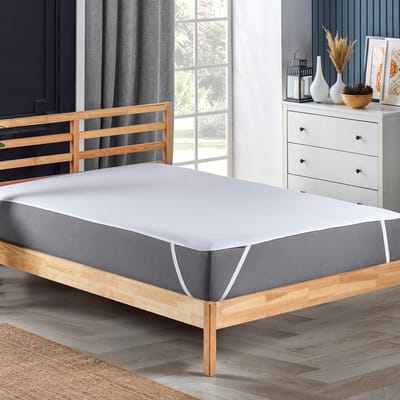 Ertop Textile Waterproof matrasbeschermer - 50% katoen, 50% polyester 90x200 cm - Wit