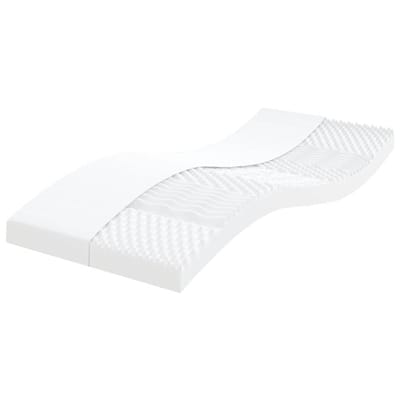 vidaXL - Schuimmatras - 7 - zones - hardheid - 20 - ILD - 80x210 - cm - wit