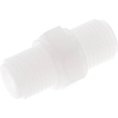 Dubbele Nippel G1/4'' PVDF 10bar FDA 17mm Hex