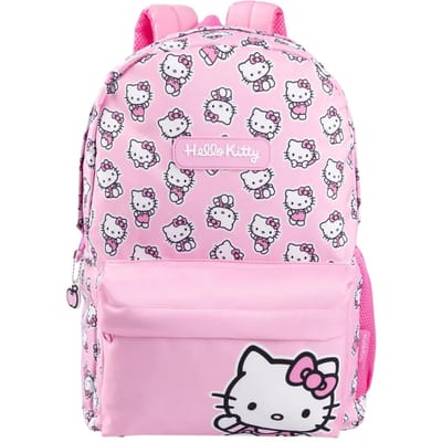 Hello Kitty Meisjes Rugzak met All-Over Print One Size roze