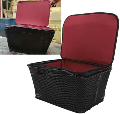 Allecto - 20L Achterste Fietsmand - Sterk en Duurzaam - Zwart - Waterdicht - Fiets Cargo Rack voor Buiten - Geschikt voor Fietsen - Fietstas