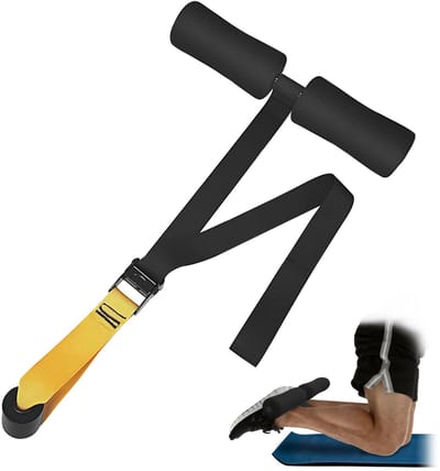 Cosensi - Nordic Curl - Hamstring Curl Band - Verstelbare lengte - Geel - Nordic Curls - Ideaal voor krachttraining - Sportaccessoire