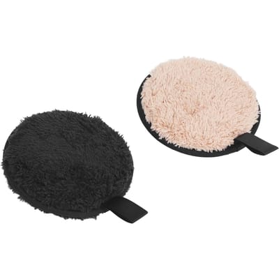 Make-up Remover Puff Rond Zuiver Huid Reiniging Poriën Exfoliatie Pluche Gezichtsreinigingspuff Zwart beige