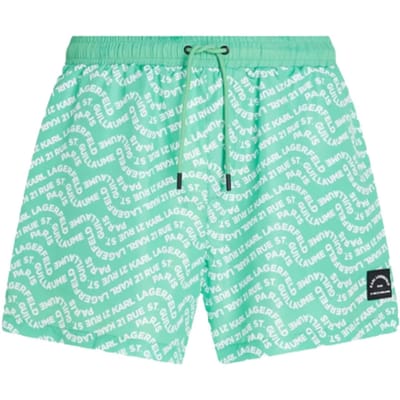 KARL LAGERFELD Badpak WAVE AOP KORTE BOARDSHORTS