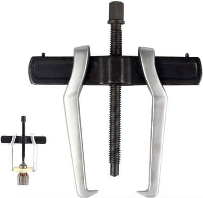 Verstelbare Lagerafnemer van Koolstofstaal, Dubbele Cymbaalafnemer en Gereedschap voor Lagerontmanteling - 10 cm, Ideaal voor Mechanische Toepassingen en Onderhoud