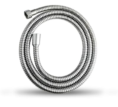 Dailygoods - OFFO Flexibele roestvrijstalen doucheslang, 2 m, G1/2 inch standaardaansluiting, lekvrij en anti-knikwerend, gemakkelijk te reinigen, voor douche, badkamer, chroom