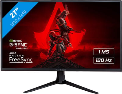RAIDER QHD ULTRA GAMING - IPS - QHD 180Hz Gaming Monitor - RGB Verlichting - 27 Inch