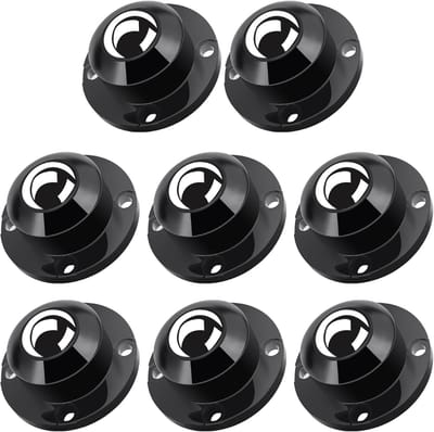 Zelfklevende Zwenkwielen 1 Inch - Stalen Wielen - 360° Draaiend - Ideaal voor Meubels - SnelShoppen