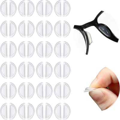 24 paar Siliconen Bril Neuspads 3.5mm - Luchtzak Ontwerp & Anti-Schuif