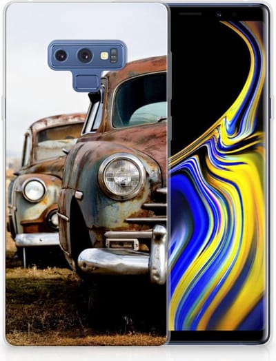 Samsung Galaxy Note 9 Siliconen Hoesje met foto Vintage Auto