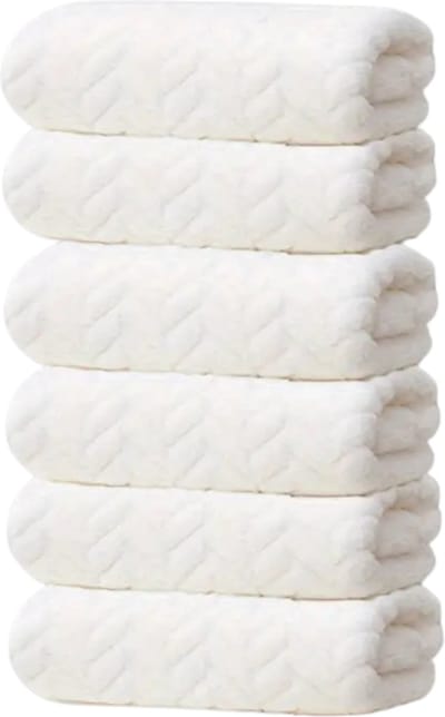 Livano Handdoeken Set - Hotelkwaliteit - Handdoek - Towel - Wit - 6 Stuks