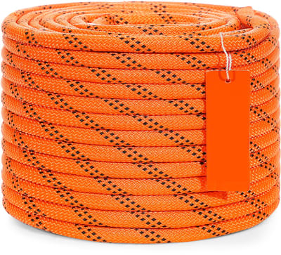 Arborist Boomklimtouw, Dubbel Gevlochten, Polyester, 3/8 Inch X 120 Voet, 48 Strengen