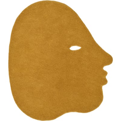 Nanimarquina Tapijt praten praten - mustard - 95 x 85 cm