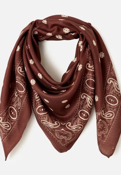 Damart - Sjaal met grafische print - Dames - Bruin - Taille Unique