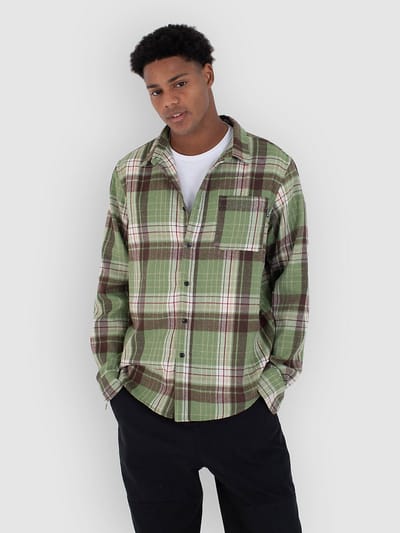 Hurley Axe Flannel Shirt groen
