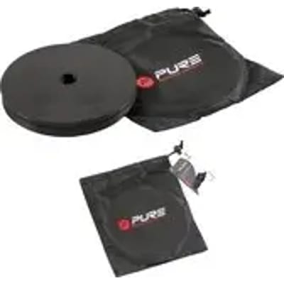 Pure2Improve - veldmarkering - flat marker set - zwart - 10 stuks - Ø15,5 cm